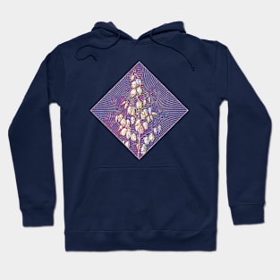 Adam's Needle Floral Rainbow Mosaic on Veri Peri Hoodie